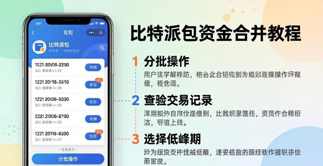 比特派钱包资金合并教程 | 最新版APP操作指南