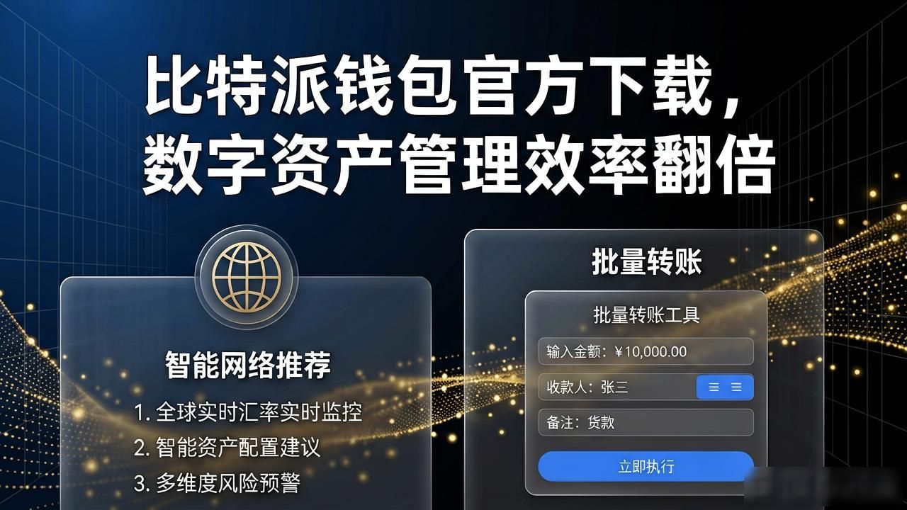 通过比特派钱包app官方下载提升数字资产的管理效率_比特派钱包app官方下载_多链资产聚合管理