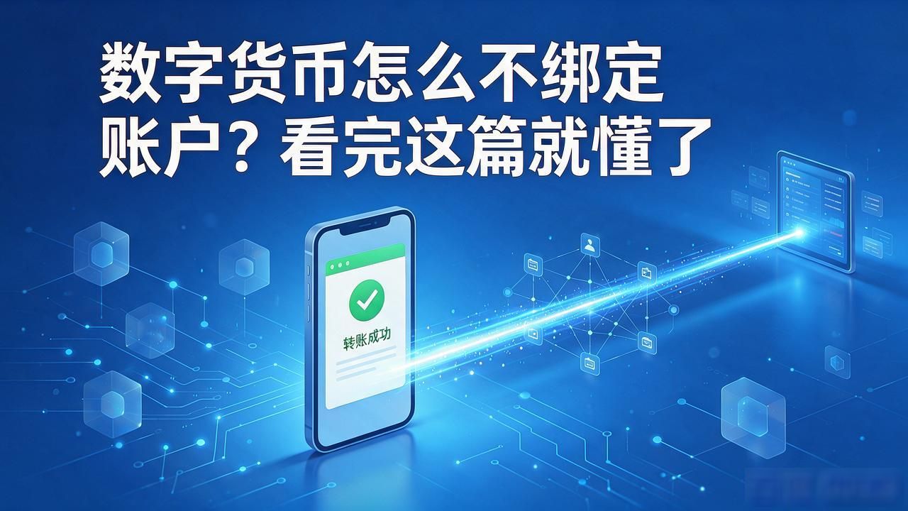 数字货币怎么不绑定账户？看完这篇就懂了