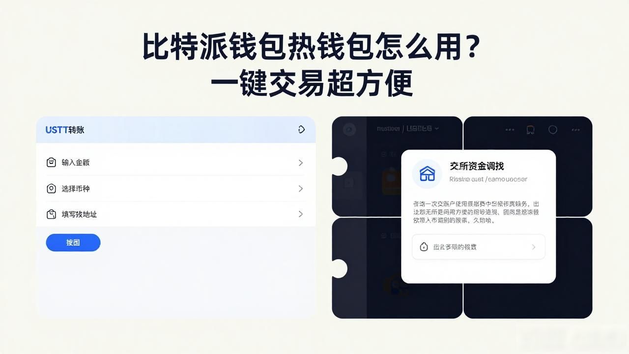 比特派钱包热钱包怎么用？一键交易超方便