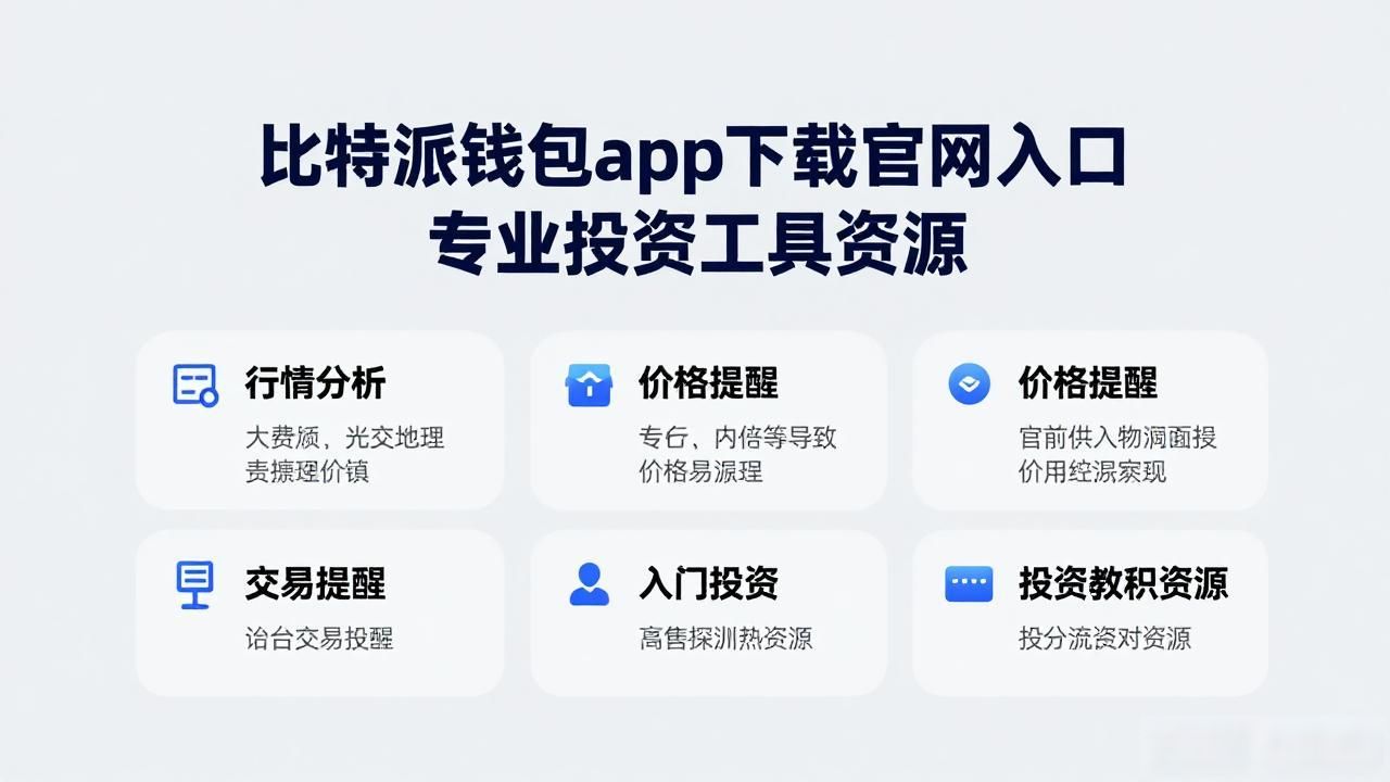 比特派钱包app下载官网入口 专业投资工具资源
