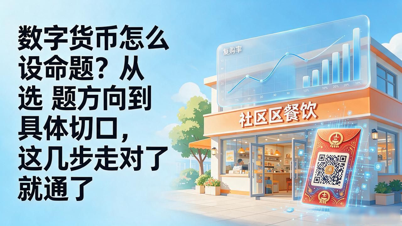 数字货币怎么设命题？从选题方向到具体切口，这几步走对了就通了
