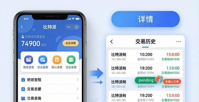 比特派钱包交易记录查询教程