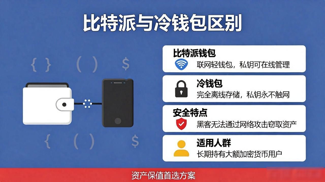 比特派钱包和冷钱包有啥区别？一文讲清楚
