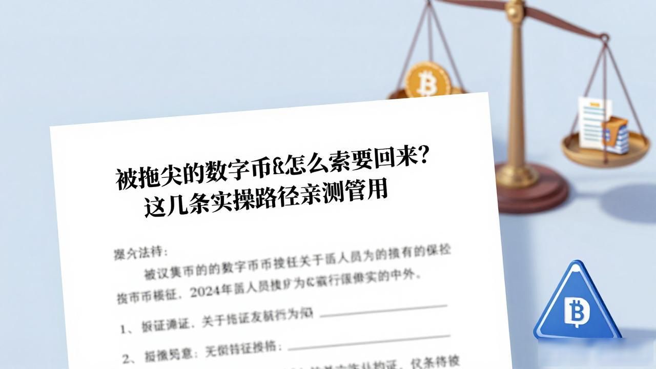被拖欠的数字货币怎么索要回来？这几条实操路径亲测管用