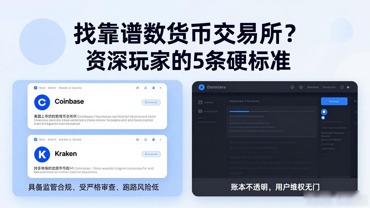 找靠谱数字货币交易所？资深玩家的5条硬标准
