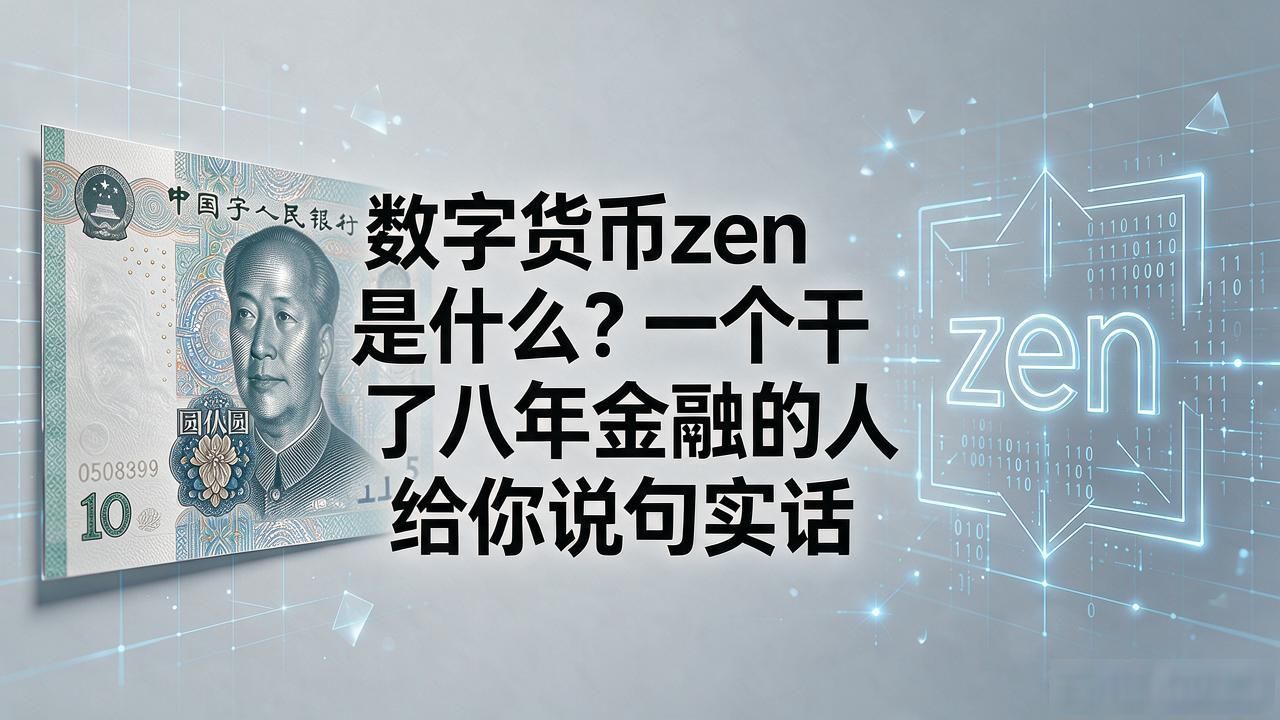 数字货币zen是什么？一个干了八年金融的人给你说句实话