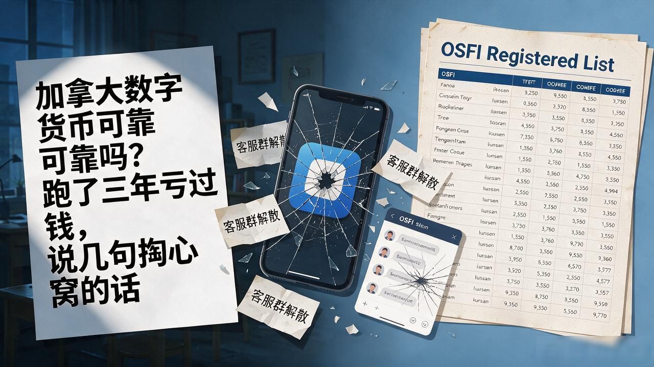 加拿大数字货币可靠吗？跑了三年亏过钱，说几句掏心窝的话