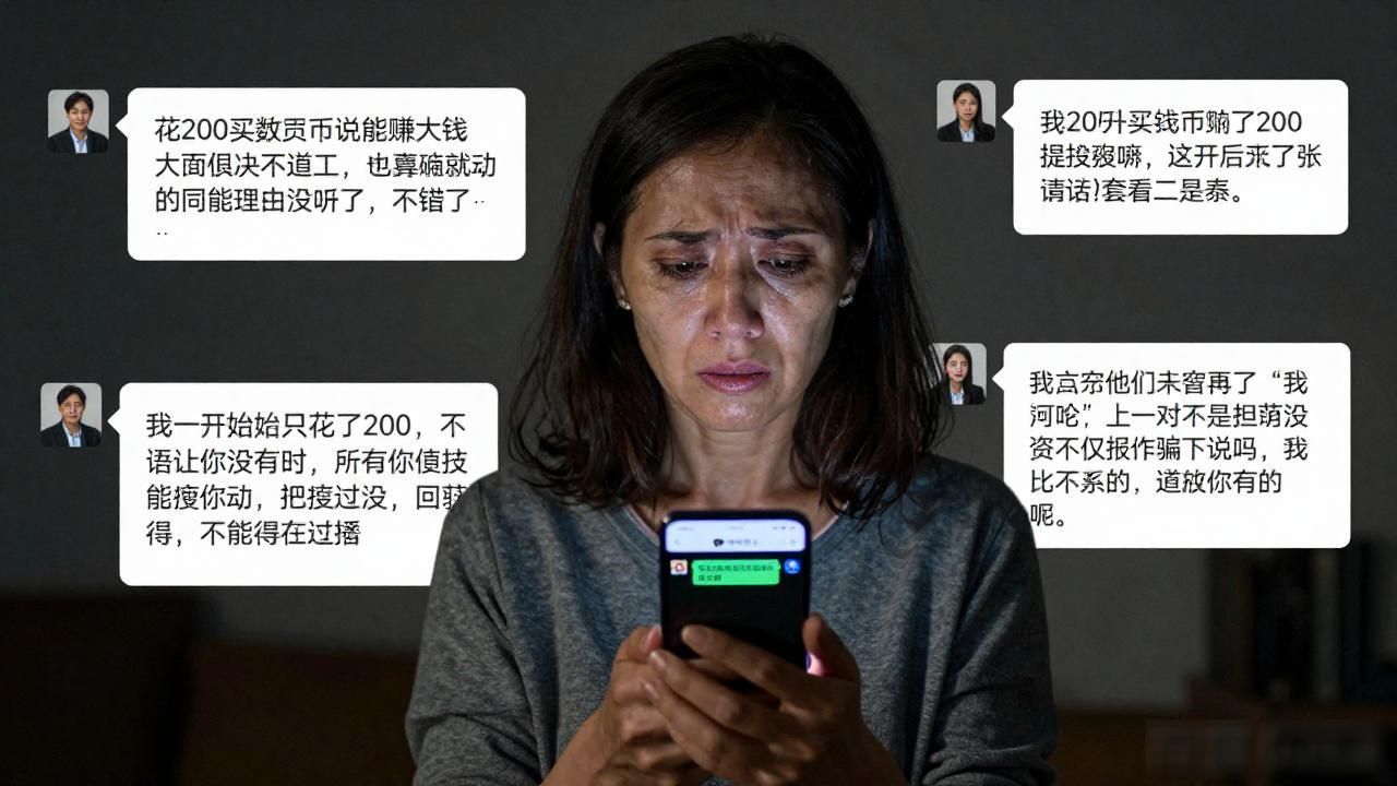 数字货币200元骗局_低门槛高收益陷阱_数字货币200元入门骗局