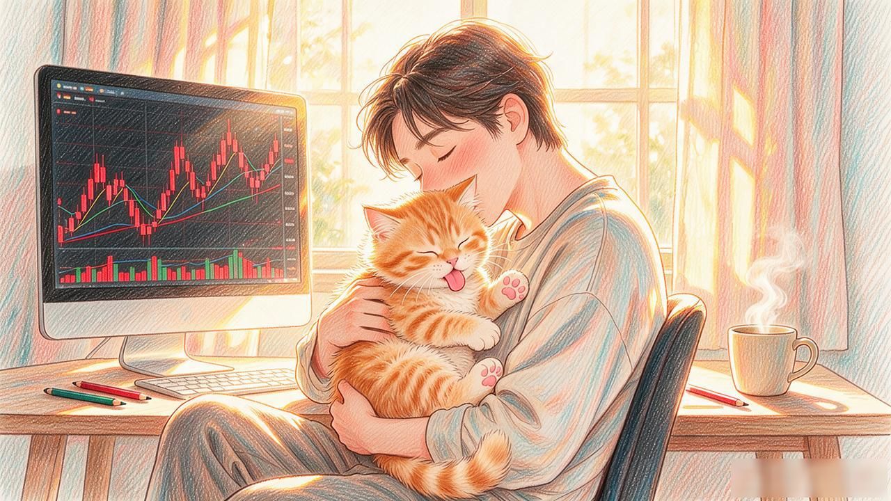 从猫咪视角看数字货币 铲屎官盯盘时猫眼里的日常小细节