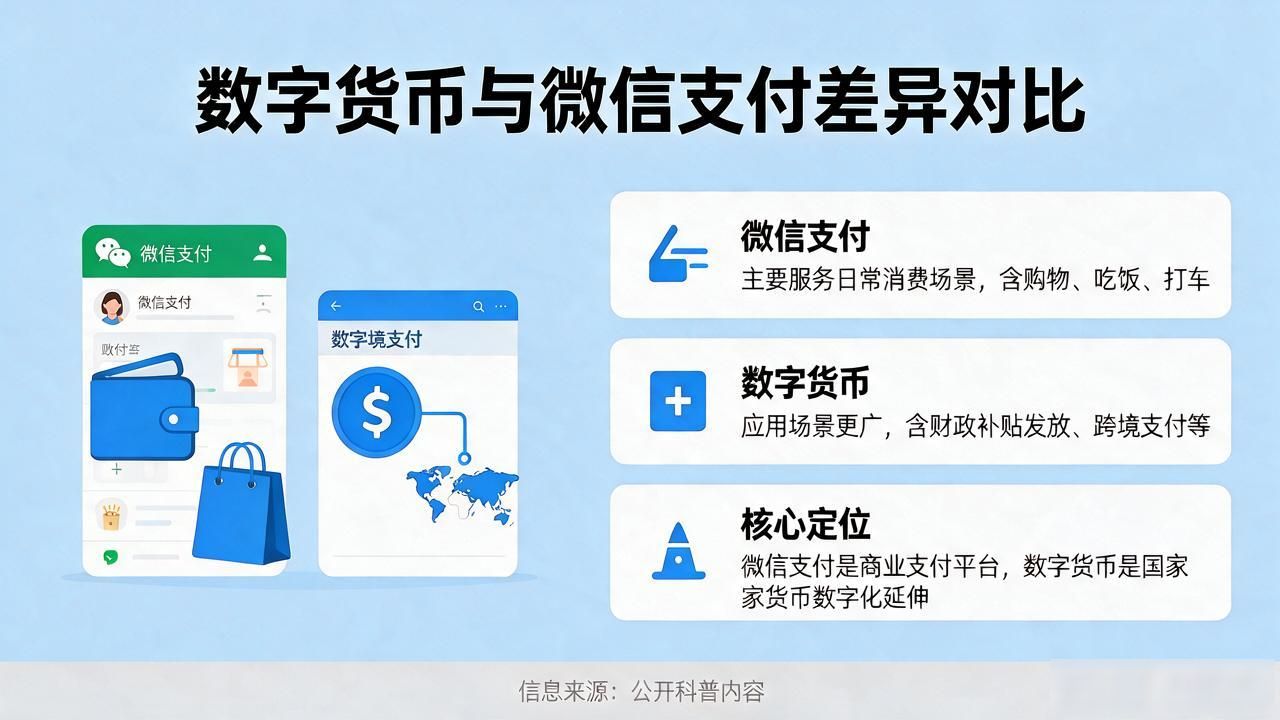 数字货币和微信支付到底有啥不同？看完就懂了