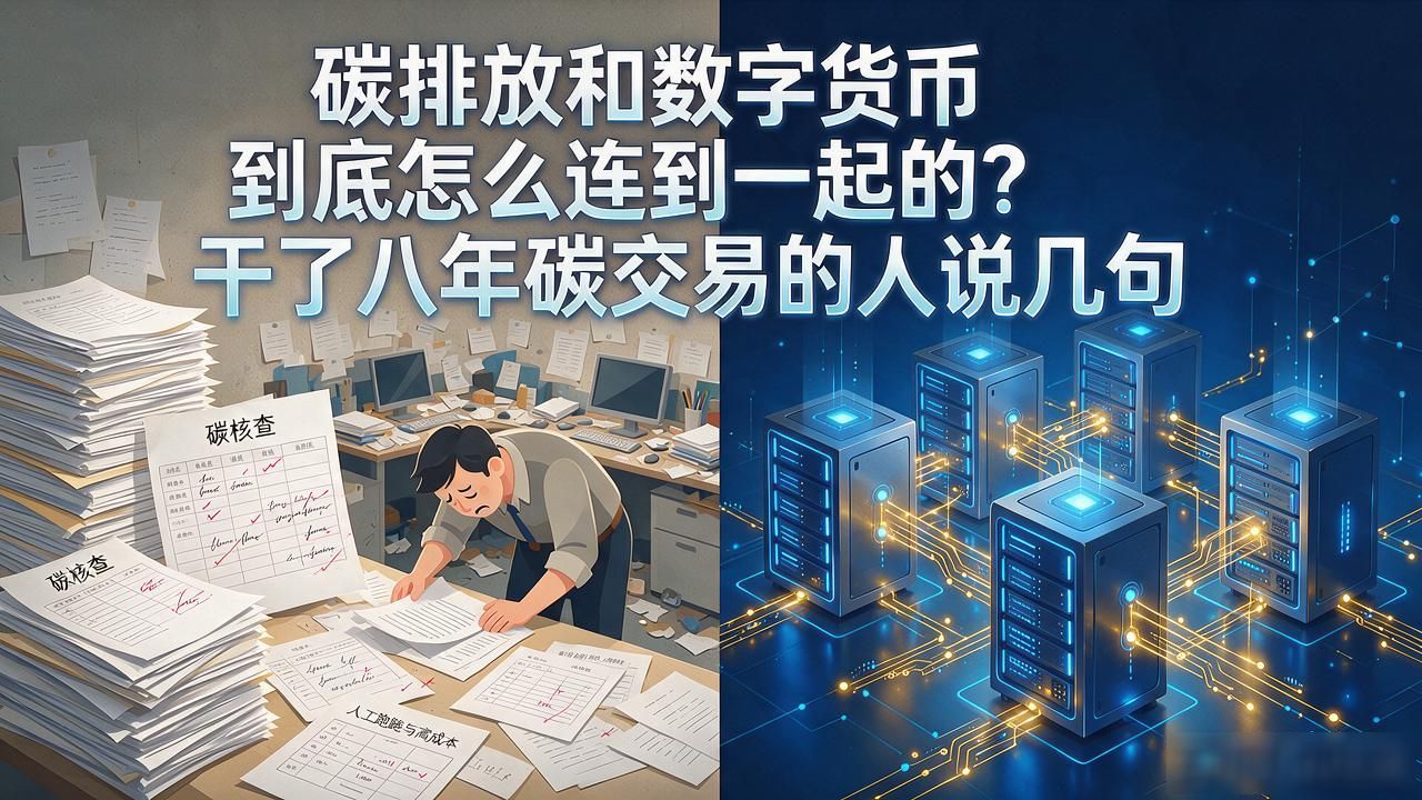碳排放和数字货币到底怎么连到一起的？干了八年碳交易的人说几句