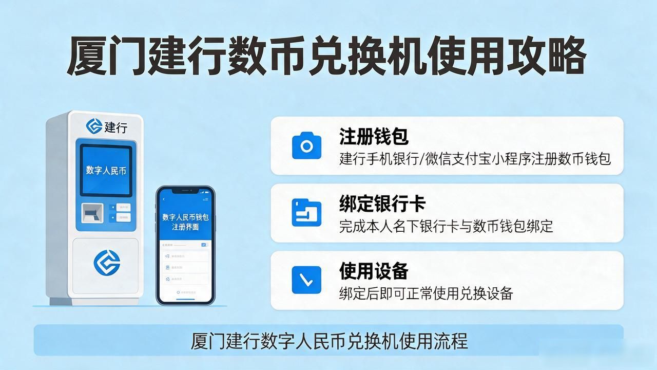 厦门建行数字人民币兑换机在哪？使用攻略全解析