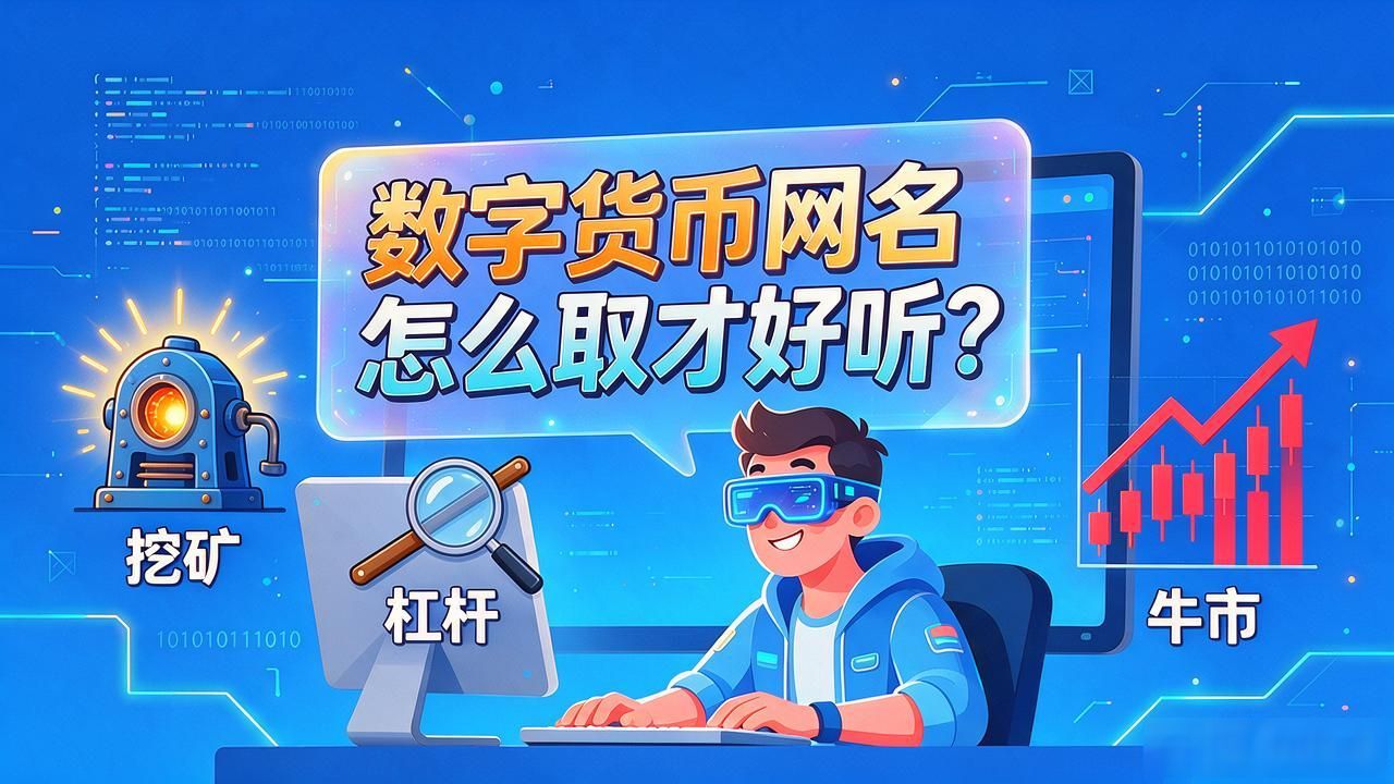 数字货币网名怎么取才好听？这5个起名思路超实用