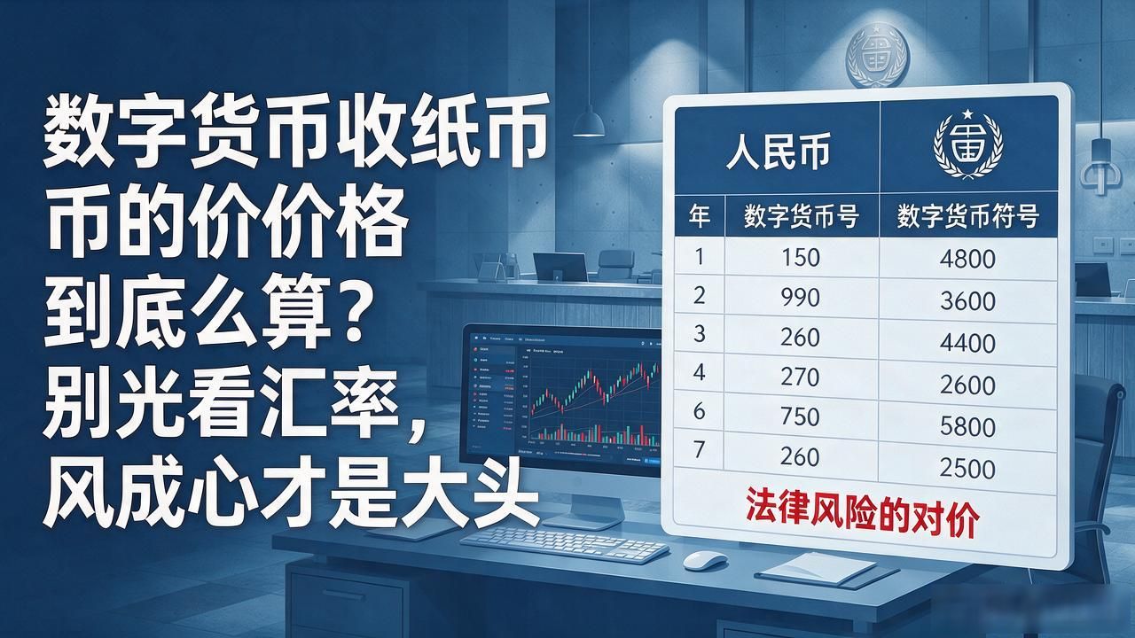 数字货币收纸币的价格到底怎么算？别光看汇率，风险成本才是大头