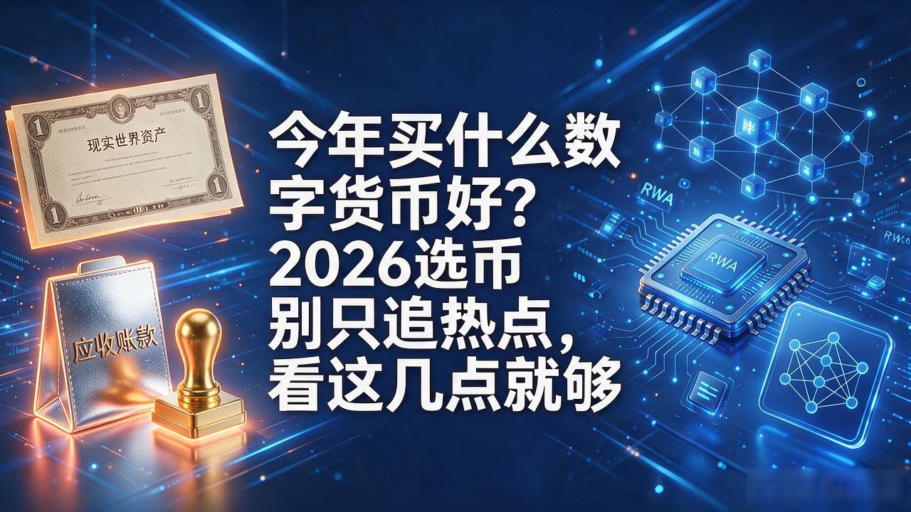 今年买什么数字货币好？2026选币别只追热点，看这几点就够
