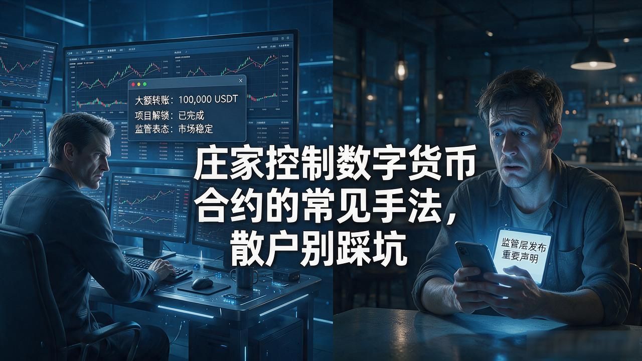 庄家控制数字货币合约的常见手法，散户别踩坑