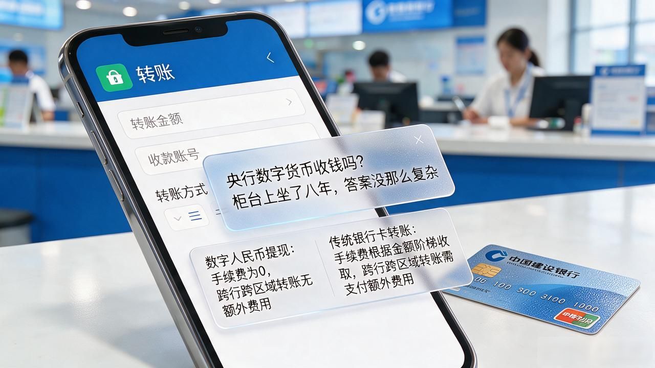 央行数字货币收钱吗？柜台上坐了八年，答案没那么复杂