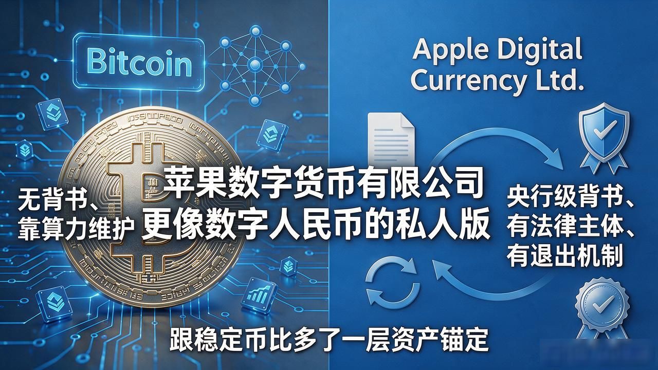苹果数字货币有限公司_苹果与比特币底层逻辑区别_苹果数字货币有限公司代币化资产发行