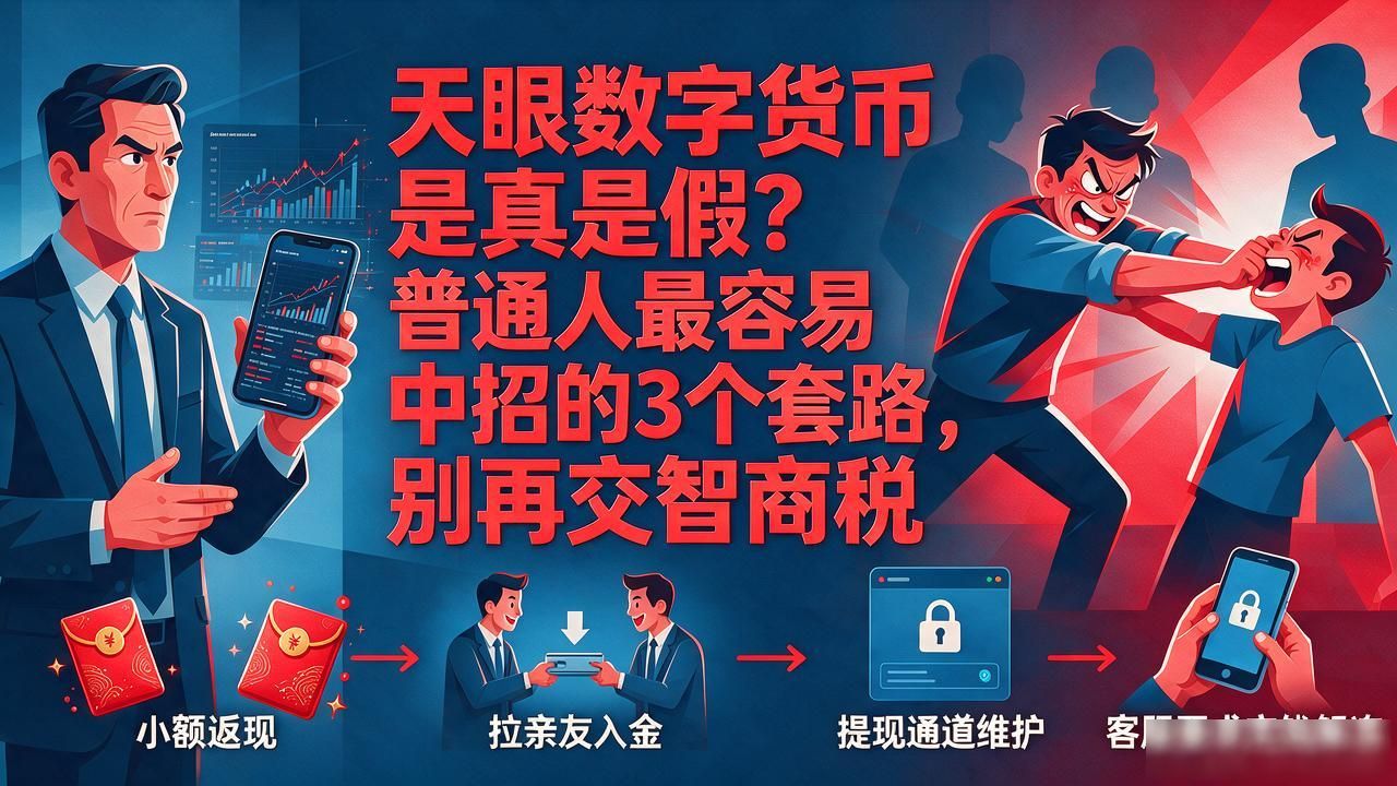 天眼数字货币是真是假？普通人最容易中招的3个套路，别再交智商税
