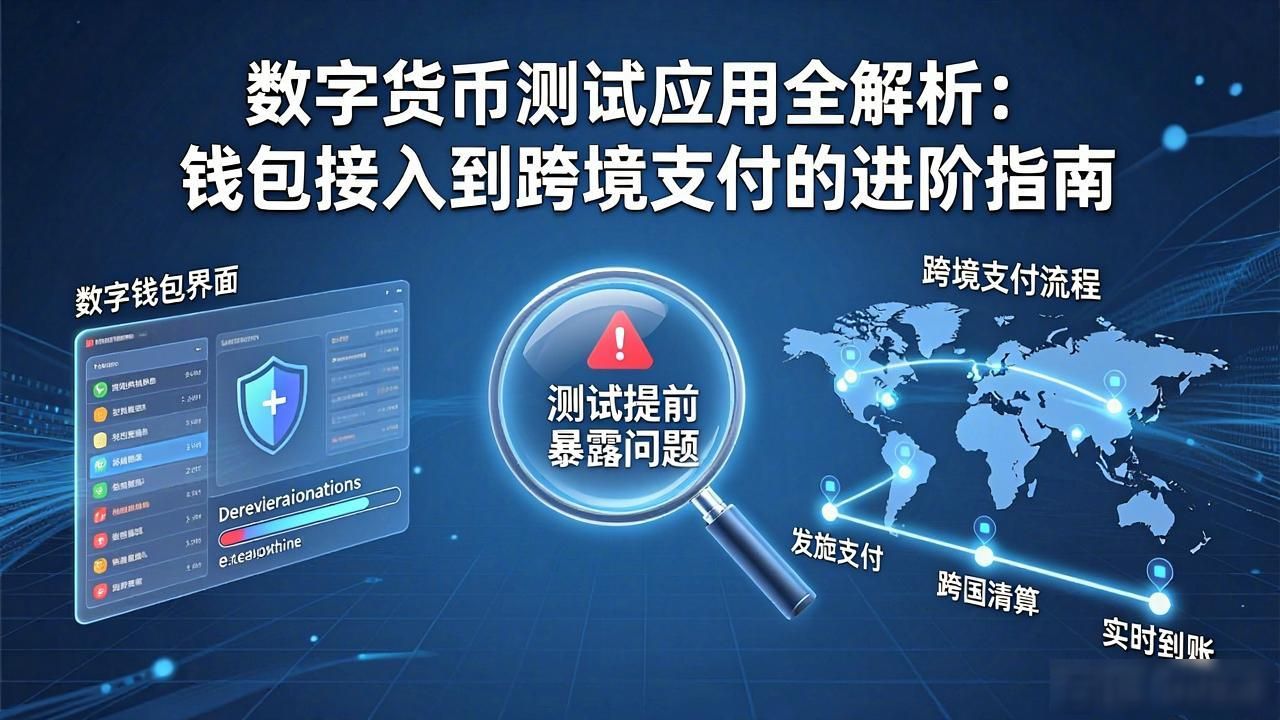 数字货币测试应用全解析：钱包接入到跨境支付的进阶指南