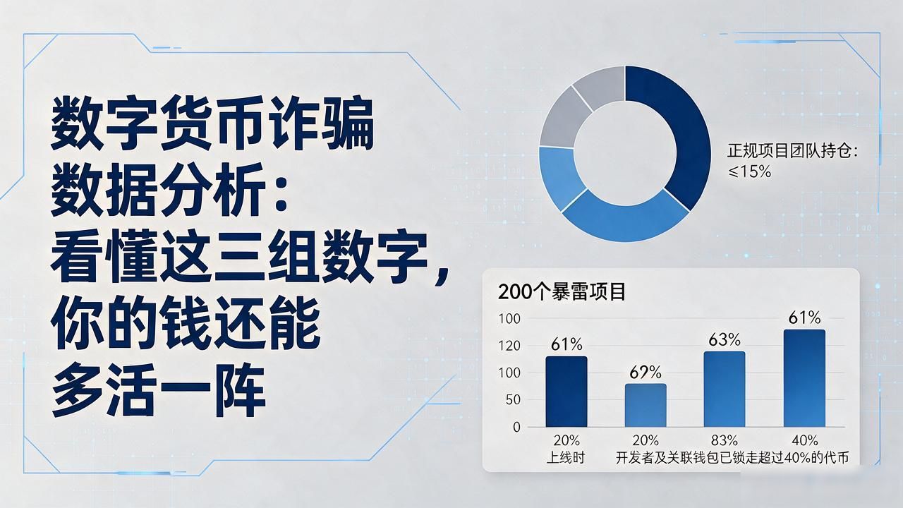 数字货币诈骗数据分析：看懂这三组数字，你的钱还能多活一阵