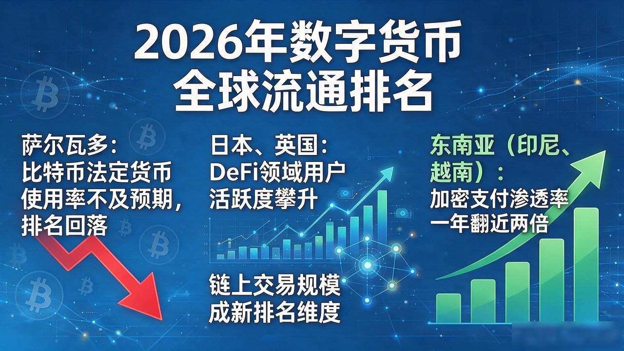 数字货币流通全球排名，2026年谁真正跑在前面