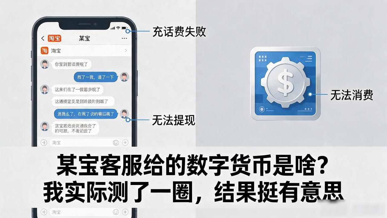 某宝客服给的数字货币是啥？我实际测了一圈，结果挺有意思
