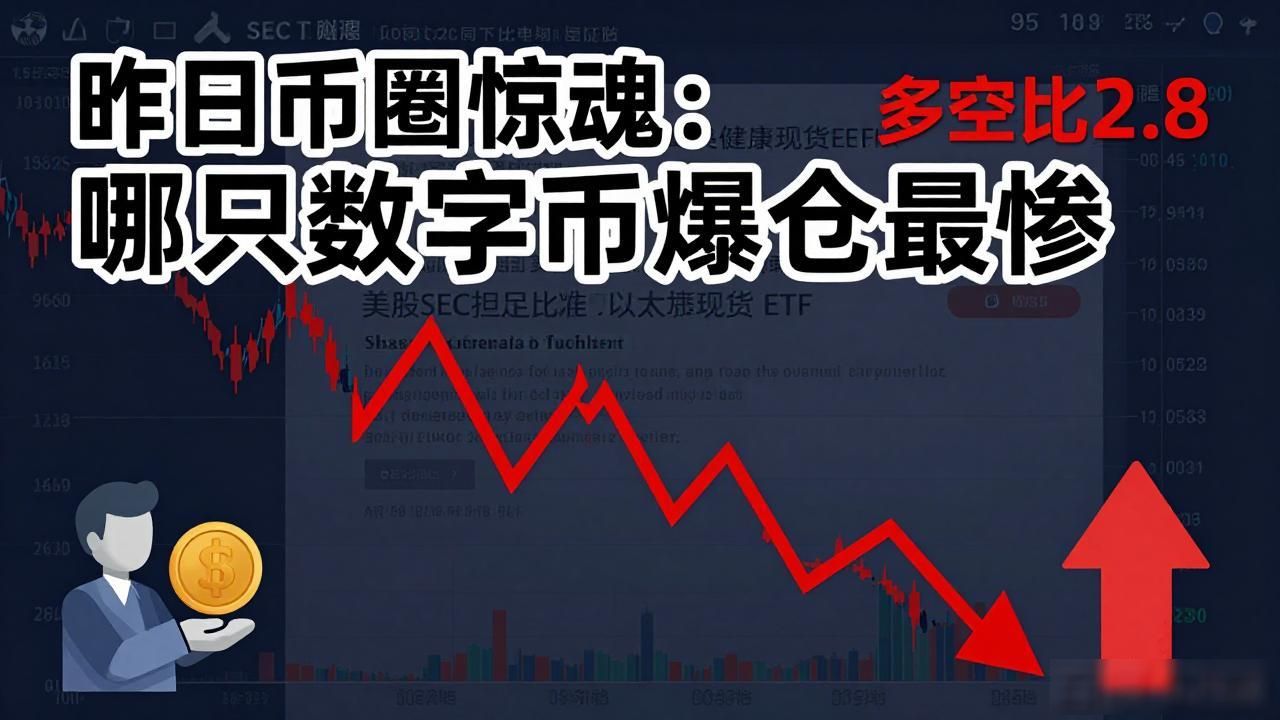 昨日币圈惊魂：哪只数字货币爆仓最惨
