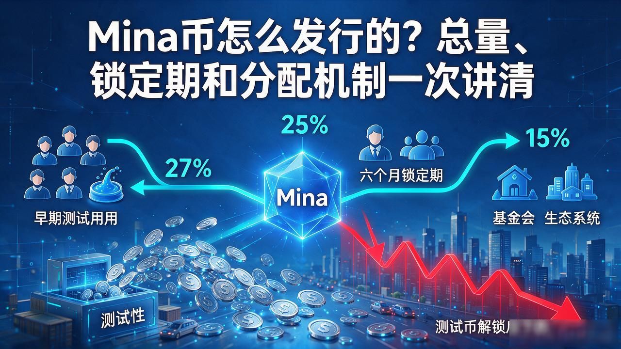 Mina币怎么发行的？总量、锁定期和分配机制一次讲清