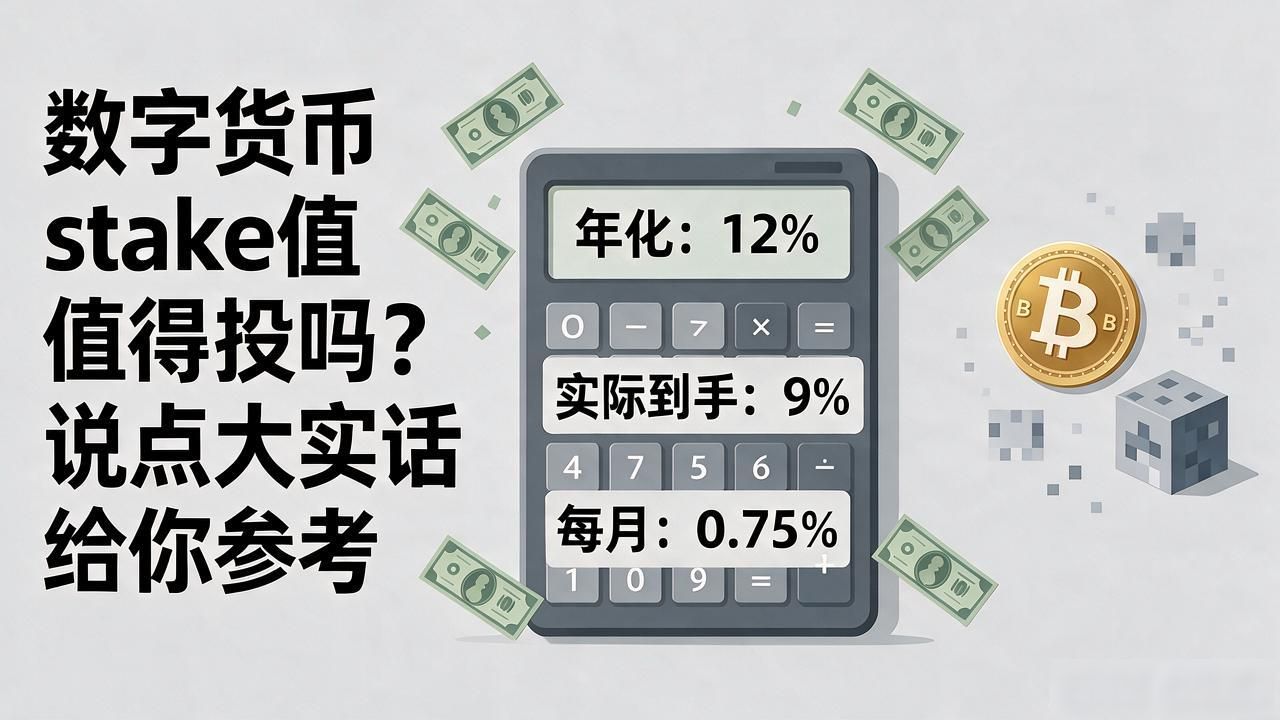 数字货币stake值得投吗？说点大实话给你参考