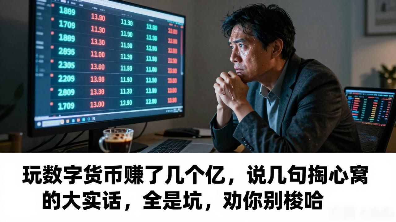 玩数字货币赚了几个亿，说几句掏心窝的大实话，全是坑，劝你别梭哈