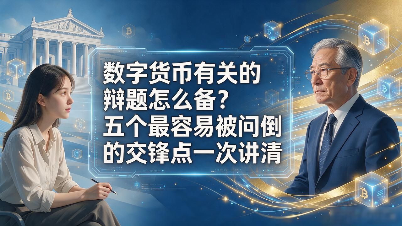 数字货币有关的辩题怎么备？五个最容易被问倒的交锋点一次讲清