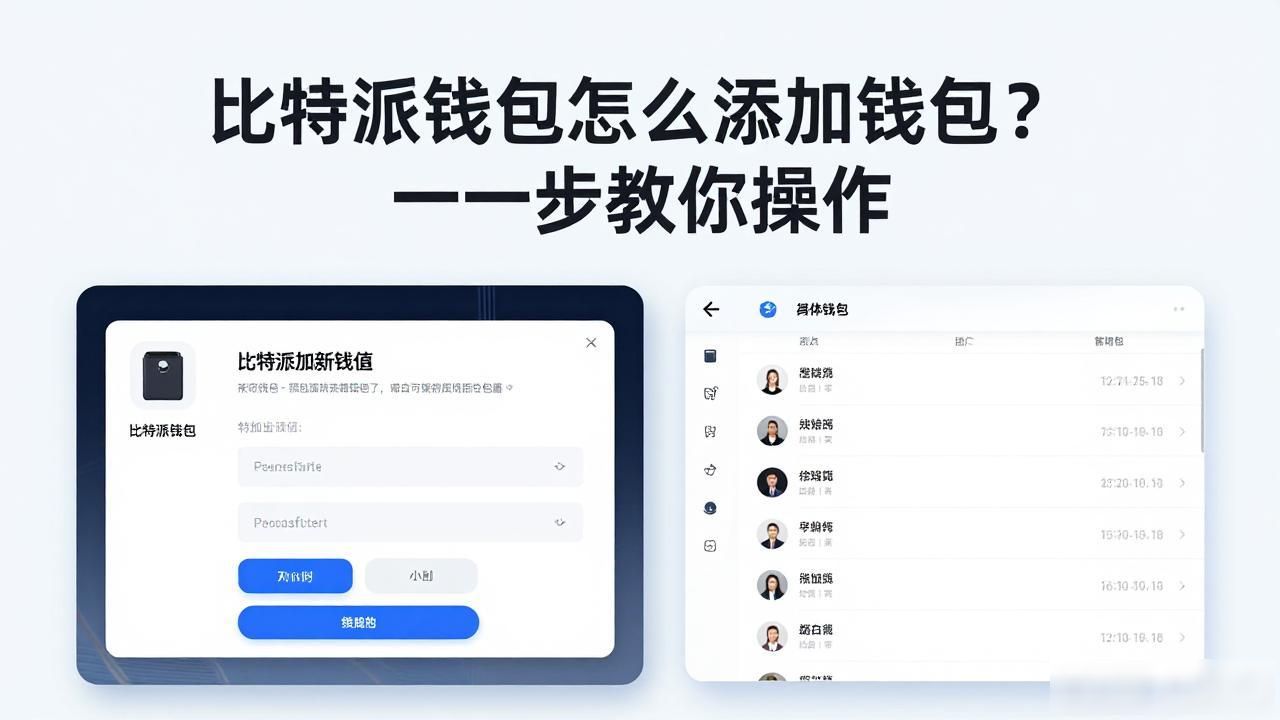 比特派钱包创建与导入钱包_探索比特派钱包的添加钱包选项_比特派钱包添加钱包功能