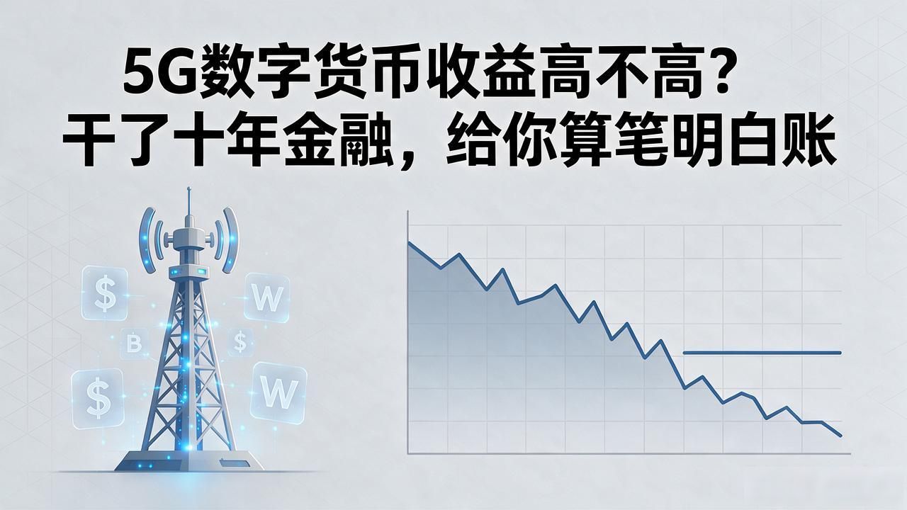 5G数字货币收益高不高？干了十年金融，给你算笔明白账