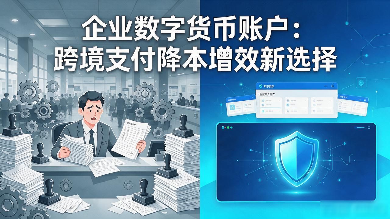 企业数字货币账户：跨境支付降本增效新选择